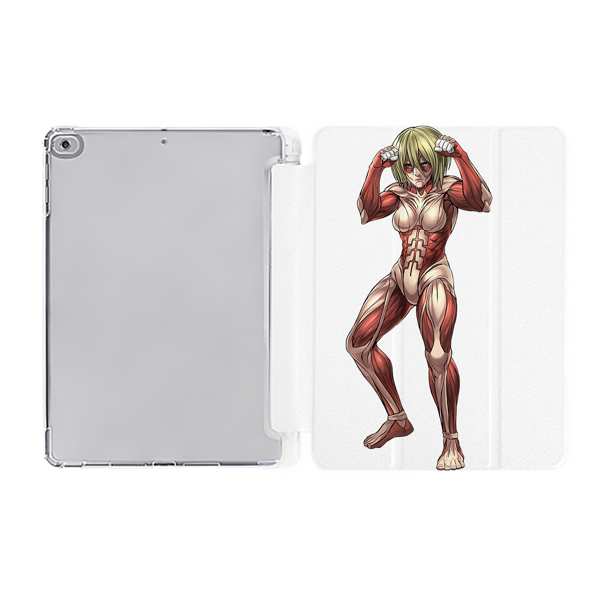 （画像用） 進撃の巨人 Attack on Titan IPad ケース ペン収納付き 三つ折りスタンド PUレザー×シリコン 対応機種9.5/10.5/10.9インチ